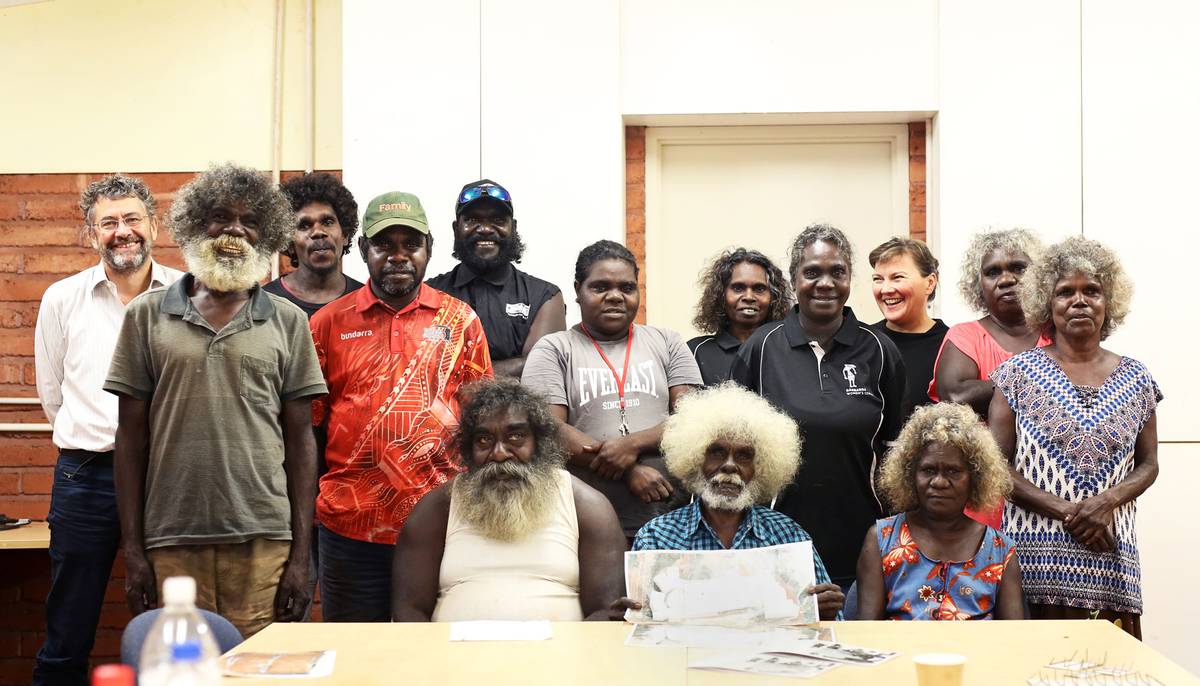 John Mawurndjul with Bawinanga Arts and Culture Subcommittee, 2018