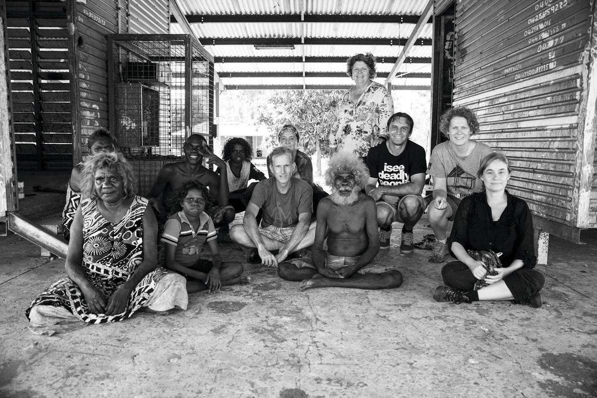 Kay Lindjuwanga, Jay Ragurrk, Laura Wawee, Ananais Jawulba, Kienan Wawee, Murray Garde, Lisa Slade, John Mawurndjul, Nici Cumpston, Keith Munro, Elizabeth Ann Macgregor and Natasha Bullock, Milmilngka