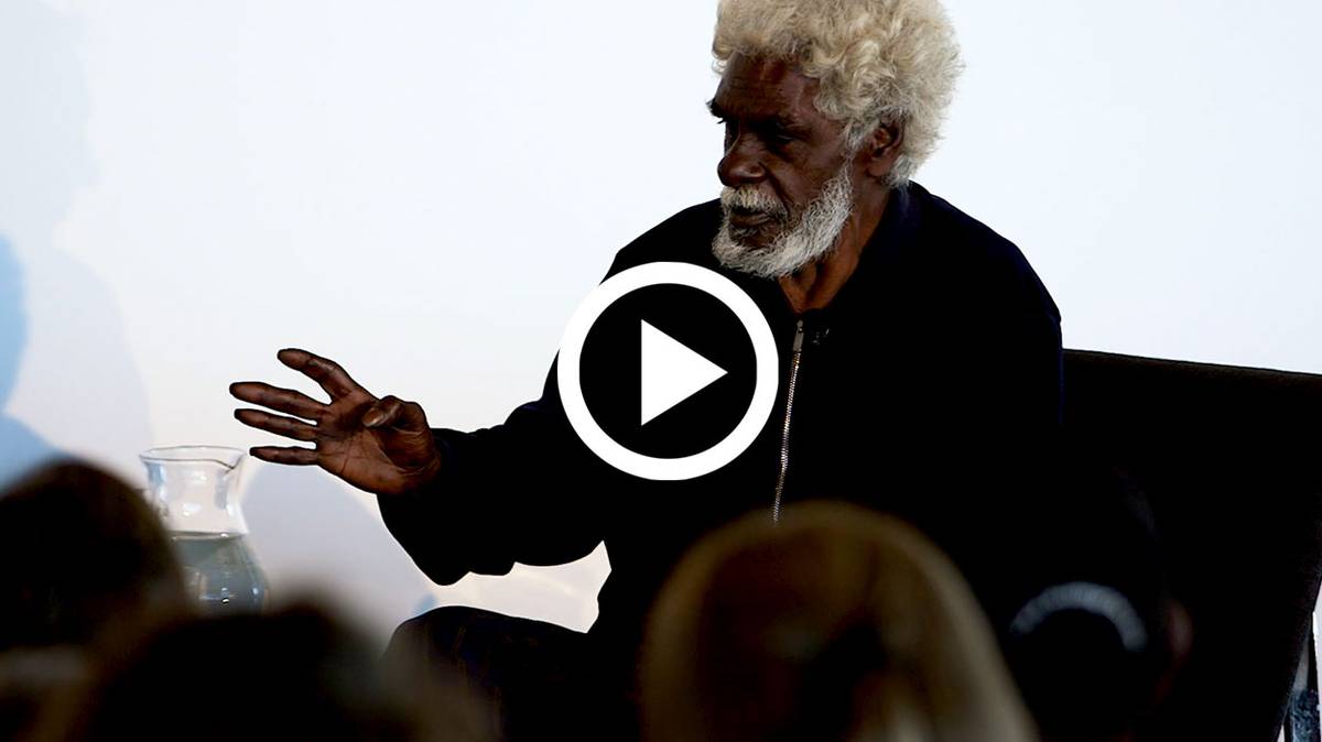 John Mawurndjul in conversation at the Museum of Contemporary Art, Australia.