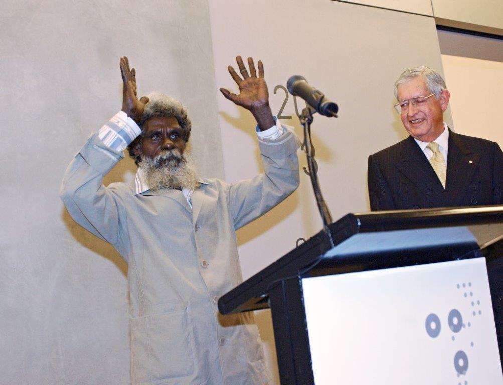 John Mawurndjul and Peter Clemenger
